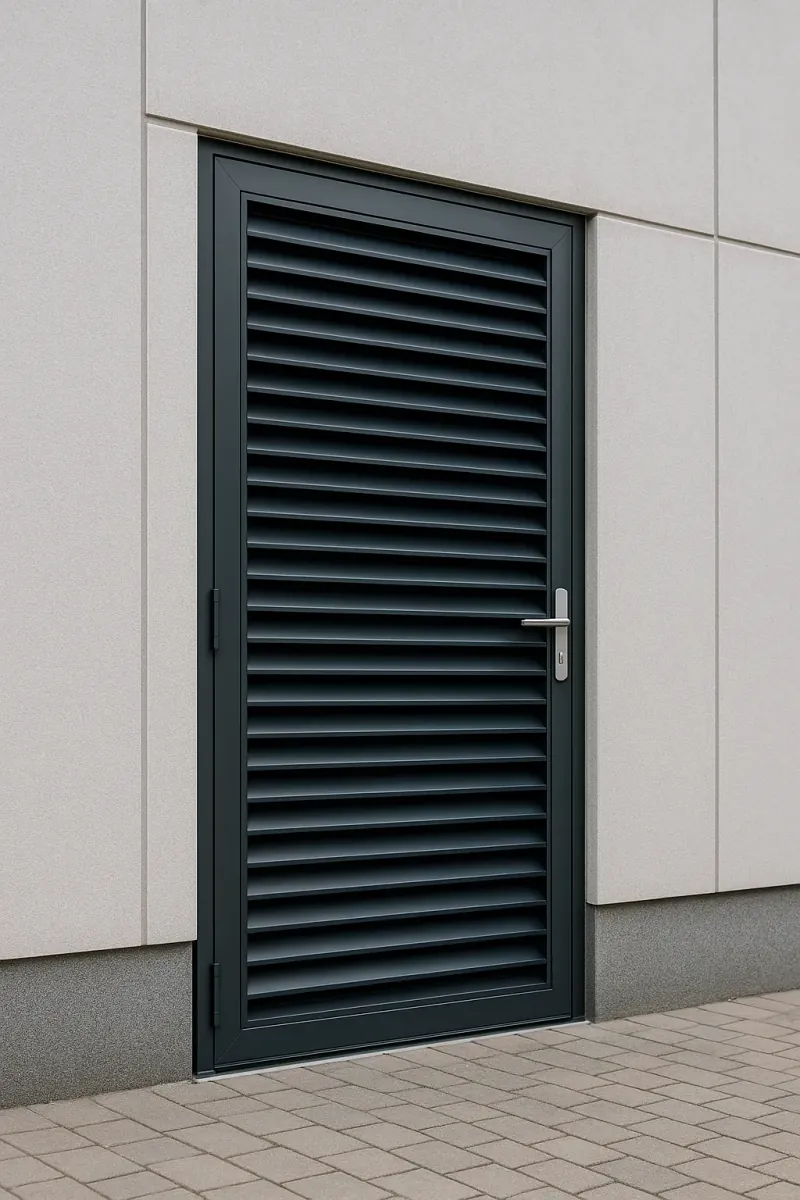 steel louvred doors - professional steel doors available in crewe from UK manufacturers